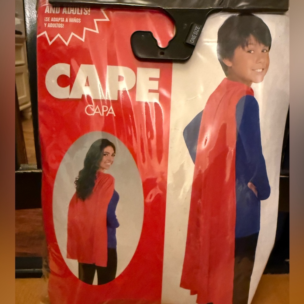 Amscan Red Superhero Cape for Kids or Adults